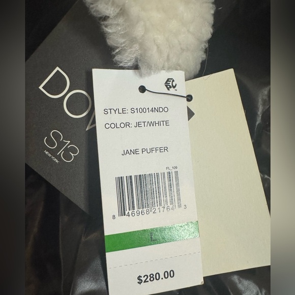 S13 Black Puffer Jacket - Picture 8 of 10